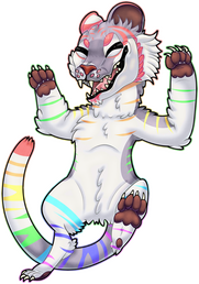 Anthro Rainbow Tiger