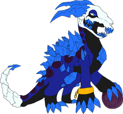 Blue & Purple Skeletal Gem